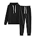 ZEZKT 2 Pezzi Tuta Sportivo Tinta unita Tuta da Ginnastica Donna Casuale Felpa con cappuccio & Pantaloni Elegante Caldo Ragazze Yoga Gym Tops Leggings Jogging Fitness Abbigliamento