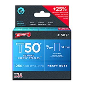 Arrow Fastener Co Inc Arrow Fastener 509 9/16 14mm T50 Staples - 24ct. Case