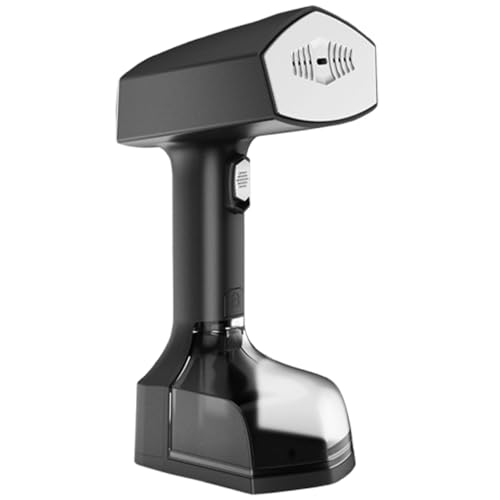 YXYSSMDGHY Vaporizador De Ropa Portátil, Vaporizador para Ropa, Vapor Potente De 2500 W, 3 Niveles De Vapor, Calentamiento Rápido En 10 Segundos, Tanque De Agua Desmontable, Antiarrugas. Black