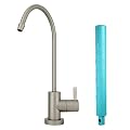 Metpure Euro Style Reverse Osmosis Faucet Non Air Gap Drinking Water Filtration System Water Dispenser Spout (Satin Nickel) with Wrench RO-FW148