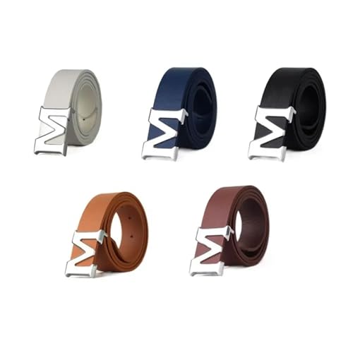 Decorative Belt Adjustable All-match Wide Side Dress Decoration Metal Buckle Waist Belts Waistbands Women Waist Belts Letter M for Country Concert Outfit(Brown)2