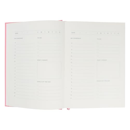 Amazon Basics Daily Planner with Monthly Tabs, A5 Size, Hardcover, Baby Pink - image 7