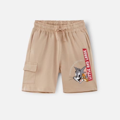 Image of Nap Chief Kids Cotton Official Tom & Jerry Co ord Set for Boys & Girls, T Shirt and Shorts for Casual Wear