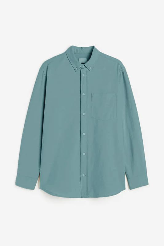 Image of BE ACTIVE Men's Oxford Cotton Lycra Casual Shirt || Men Stylish Shirt || Full Sleeves || Simple Shirt for Men || Timeless Style & Comfort