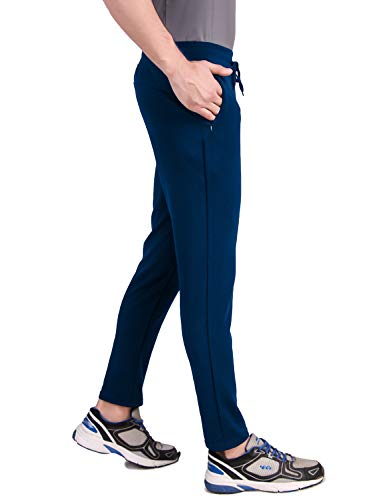 Image of FITINC Athleisure Track Pants for Men| Lycra Slim Fit Mens Dryfit Track Pant with Concealed Zipper Pockets | Quick Dry Pant Style Lower for Men for Home & Workout