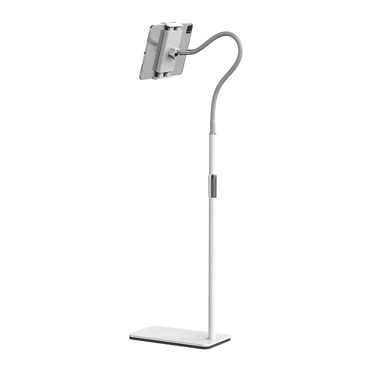 Soporte para tablet de altura ajustable para cama, base estable, fácil posicionamiento para mayor comodidad, 109-151 cm de altura, perfecto para leer, ver videos o usar dispositivos