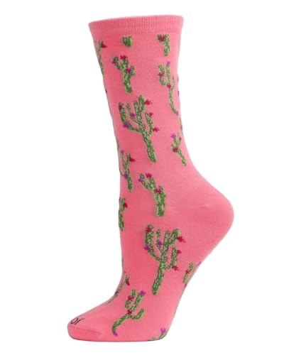Image of MeMoi Cactus Rayan Blend Crew Socks