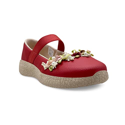 Image of KazarMax Kids Girls Floral Ballet Flat Ballerina