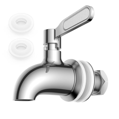 Beverage Dispenser Replacement Spigot Stainless Steel Water Dispenser Replacement Faucet Compatible with Berkey Water Filter Systems & Other Gravity Filter Tank
