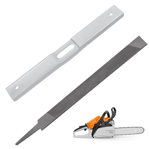 superbobi 27742 Chainsaw Depth Gauge Tool & Flat File, 0.025' Drop-Center Depth Gauge, Chainsaw Depth Measure & Sharpener Tool Fit for Oregon/Universal Chainsaw Chain