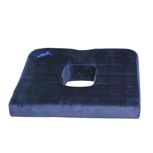 SALO Orthotics Donut Pillow for Tailbone, Hemorrhoid, and Postpartum Pain Relief – Orthopedic Seat Cushion with Coccyx Support – Ideal for Office, Car, Home – Regular Size (Up to 85kg)