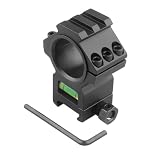 PBTMCD 25,4/30 Mm Zielfernrohrringadapter Mit Wasserwaage, Taktische Rohrklemme Aus Aluminiumlegierung, Optikschienenmontage(Style2)
