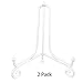 Produktbild Tincogo (2 Pack) 12" Iron Large Plate Stand, White Iron Easel Picture Frame Display Photo Holder Stand, Displays Picture Frames, Cookbooks, Decorative Plates, Tablets and Art