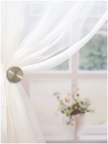 Sumnacon 2 Pcs Decorative Curtain Holdbacks - Wall Mounted Drapery Tieback Hooks With Screws, Vintage Metal Curtain Tassel Holders For Home Decor, Bronze #TOP1