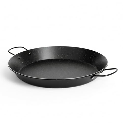 COSHANO Paellera Aluminio Prensado Antiadherente de piedra para Inducción, Vitroceramica y Fuego, Ecológica Sin PFOA Paella Valenciana Horizon. (34cm - 6 Raciones)