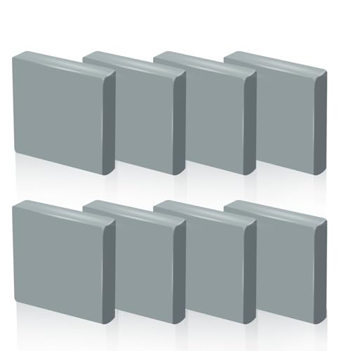 Phinus Kneaded Erasers for Artists Drawing Eraser Grey Kneadable Eraser Absorbent Kneaded Eraser for Art Supplies Charcoal Pencils Sketching Supplies (8 Pack)