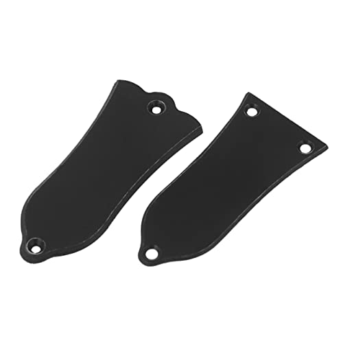Mikinona SG エレキギター ベルボード用交換用トラスロッドカバー 耐久性のある金属製 滑らかな PVC 仕上げ ブラック