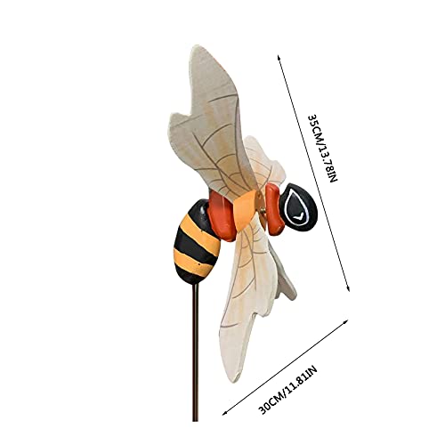 Garden Pinwheels Decor, Bee Garden Windmill Decor Ornament Spinner, Pinwheels Windmills Whirligigs Kids Toys For Outdoor Indoor Garden Yard Lawn Patio Party Wedding Decorations #TOP5