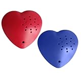 2Pcs Heart Shaped 60 Second Voice Recorder for All Stuffed Animals, Voice Sound Recorder Module for Plush Toy, Recordable Sound Module for Plush Toys, Record Custom Messages, Music Sounds Box