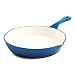 Crock Pot 111973.01 Artisan 8 Inch Enameled Cast Iron Round Skillet, Sapphire Blue