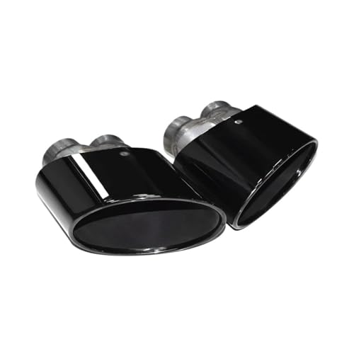 Tuyau d'échappement Audi en acier inoxydable noir style RS look sportif haut de gamme
