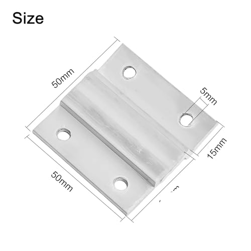 Image of Cleat Picture Hanger 6 Pcs Picture Hangers Z Clamps for Hanging Interlocking Photo Frame Hooks Aluminum for Pictures Hangers Hardware Accessories