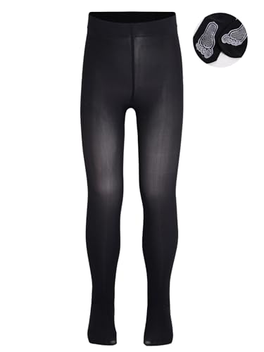 Kaerm Kids Girls Rip-Resistant Semi-Sheer Dance Tights High Waist Footed Leggings Ballet Practice Pantyhose4