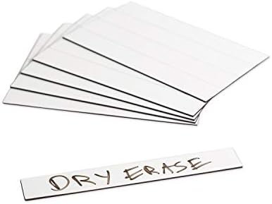 U Brands Dry Erase Magnetic Tape Strips, 25 Pack, Reusable Magnet Labels image 2