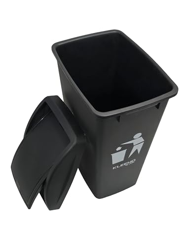 Image of Cello Plastic Garbage Swing-Lid Dustbin 48 Ltr, Black / /Black (COMBO)