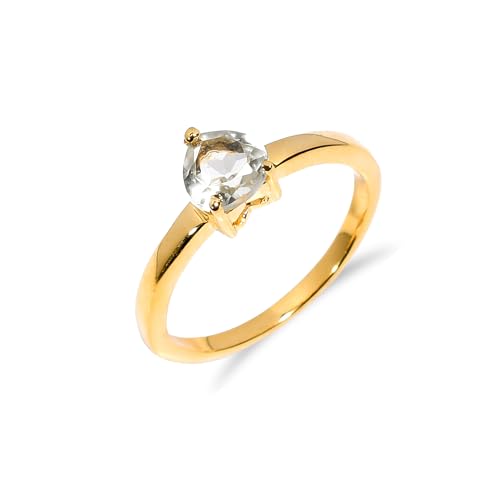 Bague solitaire femme argent 925 fiançailles améthyste verte