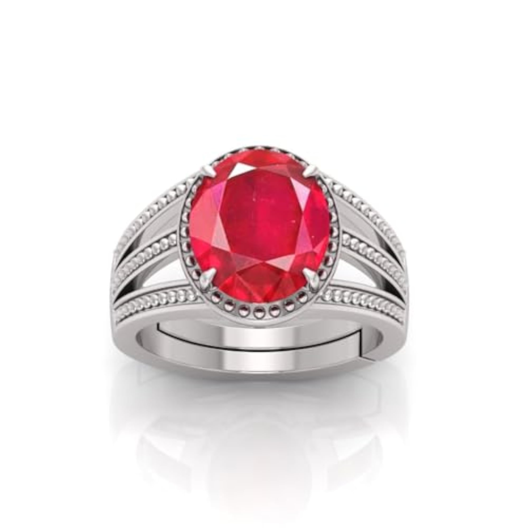 7.25 Ratti Ruby Adjustable Ring, Lab Certified