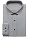 JEMITOP Men's Stretch Wrinkle Free Dress Shirts Formal Wedding Prom Long Sleeve Button Down Shirt Grey XL