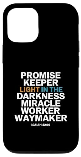 Promise Keeper Light In The Darkness ミラクルワーカー ウェイメーカー スマホケース iPhone 12/12 Pro 用