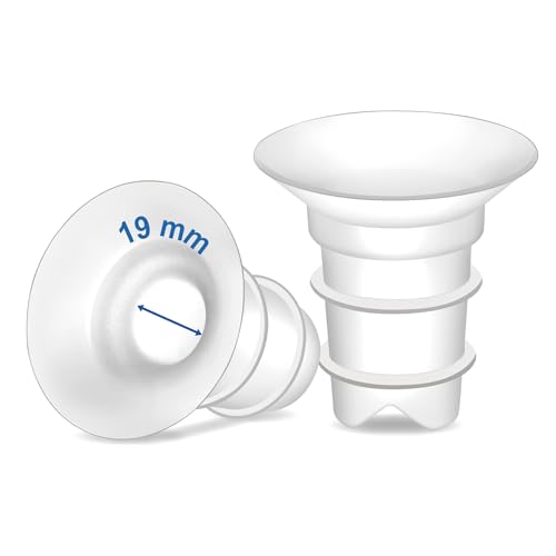 Image of Maymom Flange Inserts 19mm Compatible with Spectra, Medela 24 mm Shields, Momcozy S9 Pro /S12 Pro, Willow Wearable Cup. Compatible with Medela Freestyle, Harmony, to Reduce 24mm Down to 19 mm; 2pc