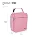 Lovoeo Lunch box Lunch bag for men women Insulated Lunchbox Lunch bags for Work Picnic Travel (Pink)