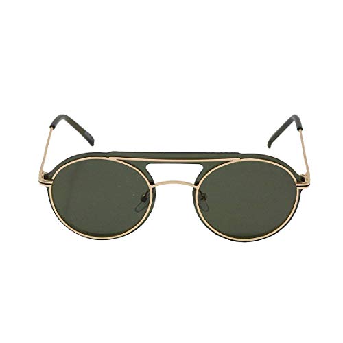 Image of ENRICO Unisex Full Rim Round Sunglasses | UV Protected Anti-glare Sunglasses | Round Sunglasses for Men & Women