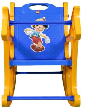 ANKUR Baby Rocking Chair, Blue, Red and Yellow, Durable Plastic, BPA Free, Baby-Safe Design, for 9 Months to 2 Years-image-32