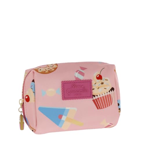 Camomilla Milano Necessaire Trucco Donna, Collezione Candy, Misura S, Colore Rosa