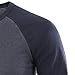 Mens Henley Long Sleeve Raglan T-Shirt Fashion Button Cotton Fall Shirt Casual Lightweight Crew Neck Shirts (Small,Grey 2)