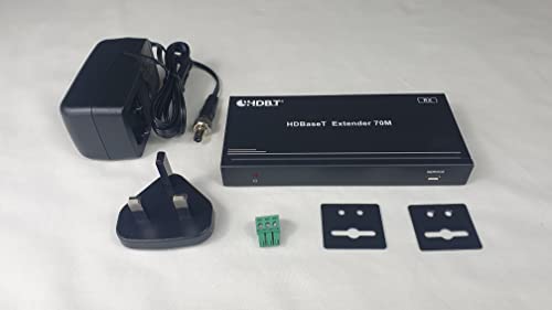 FOURKAY 4K HDBT Receiver for HDMI over CAT6 Wallplate WPEX4K70-TX, Black, Receiver WPEX4K70-RX