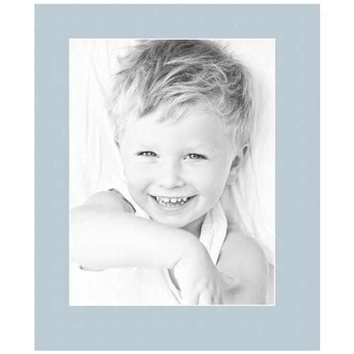 10x13 Fountain Blue/Baby Blue Custom Mat for Picture Frame with 6x9 Opening Size (Mat Only, Frame NOT Included) - 3 Pack