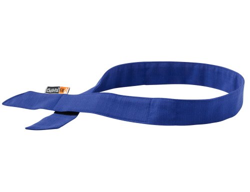 Cooling Bandana, Fire Resistant, Evaporative Polymer Crystals for Cooling Relief, Breakway and Secure Fit, Ergodyne Chill Its 6705FR,Blue