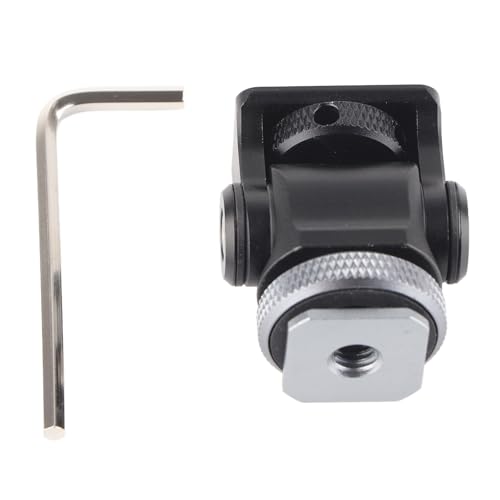 Keenso Accesorio Duradero para Cámara con Soporte de Zapata para Entusiastas de la Fotografía, Soporte para Monitor de Aleación de Aluminio de Calidad con Tornillo de 1/4 Pulgadas, de Zapata - imagen 8