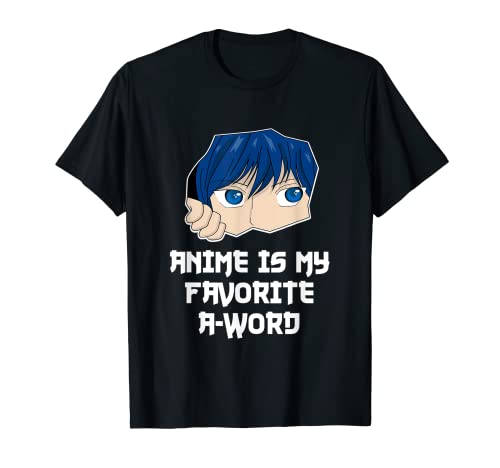 Anime Is My Favorite A Word Manga Divertida Animación Japonesa Camiseta