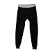 Thermal Underwear Pants for Men Long Johns Cotton Blend Base Layer Waffle Knit Bottoms Classic Cold Weather Black/Charcoal