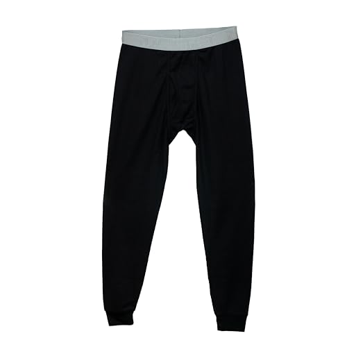 Thermal Underwear Pants for Men Long Johns Cotton Blend Base Layer Waffle Knit Bottoms Classic Cold Weather4