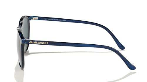 BluBlocker Hyde Park Sunglasses, Blue Steel Frame, Nylon Construction, HD Gray Lenses with Blue Light Blocking Technology, 53mm Width3