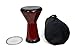 Sombaty LUX Darbuka Doumbek Red Velvet, Pro Skin, Free Case & Extra Skin