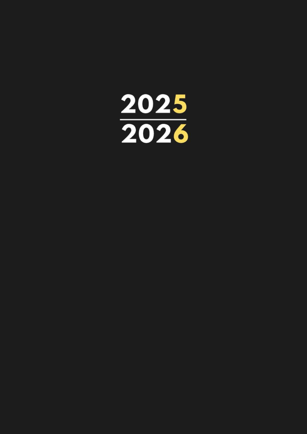 2025-2026: A4 Kalenderbuch 1 Tag 1 Seite | Juli 25 bis Juni 26 auch Samstag und Sonntag | XXL Kalender 392 Seiten | Terminplaner Notizbuch Tagesplaner ... Büro, Familie & Erzieher | Cover Schwarz