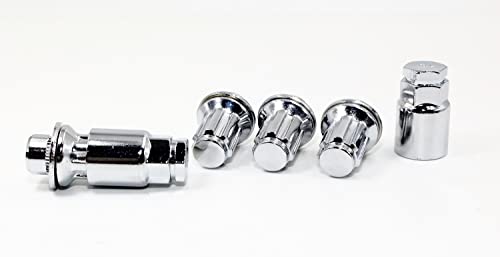 Set Of 4 14X1.5 Veritek Oem Style Factory Replacement Chrome Lug Nut Wheel Locks W/ 2 Keys For Toyota Sequoia Landcruiser Tundra Lexus Lx #TOP2